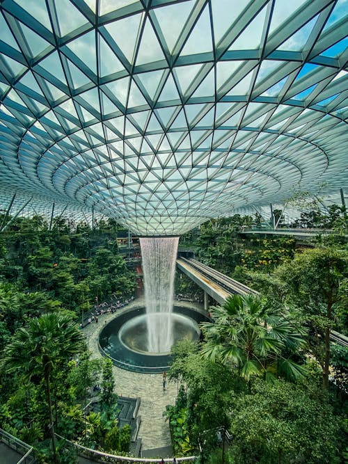 Interior of the Jewel Changi Airport in Singapore