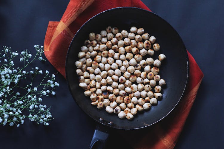 Frying Pan With Nuts