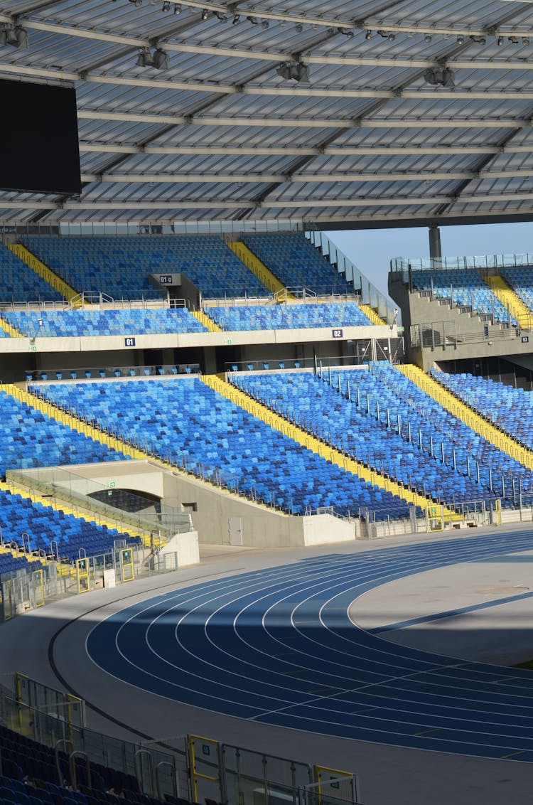 The Empty Football Stadium Playground Chairs