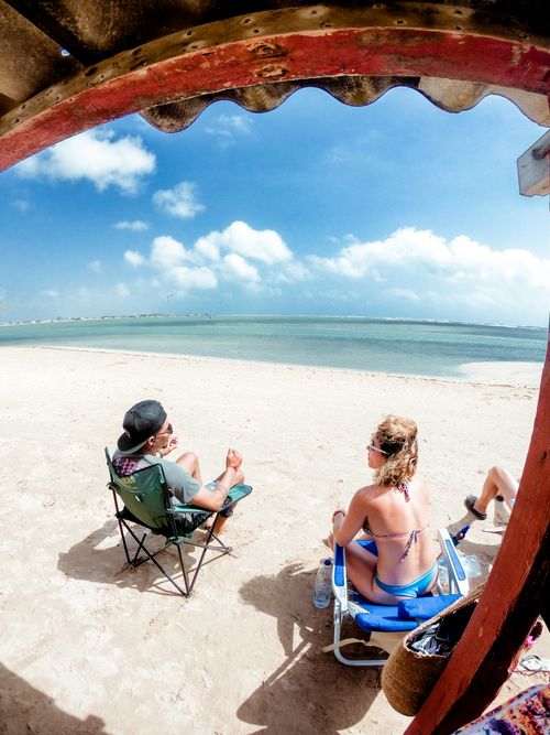 Free Enjoy a sunny day at Adicora's pristine beach with a scenic ocean view, perfect for leisure and vacation. Stock Photo