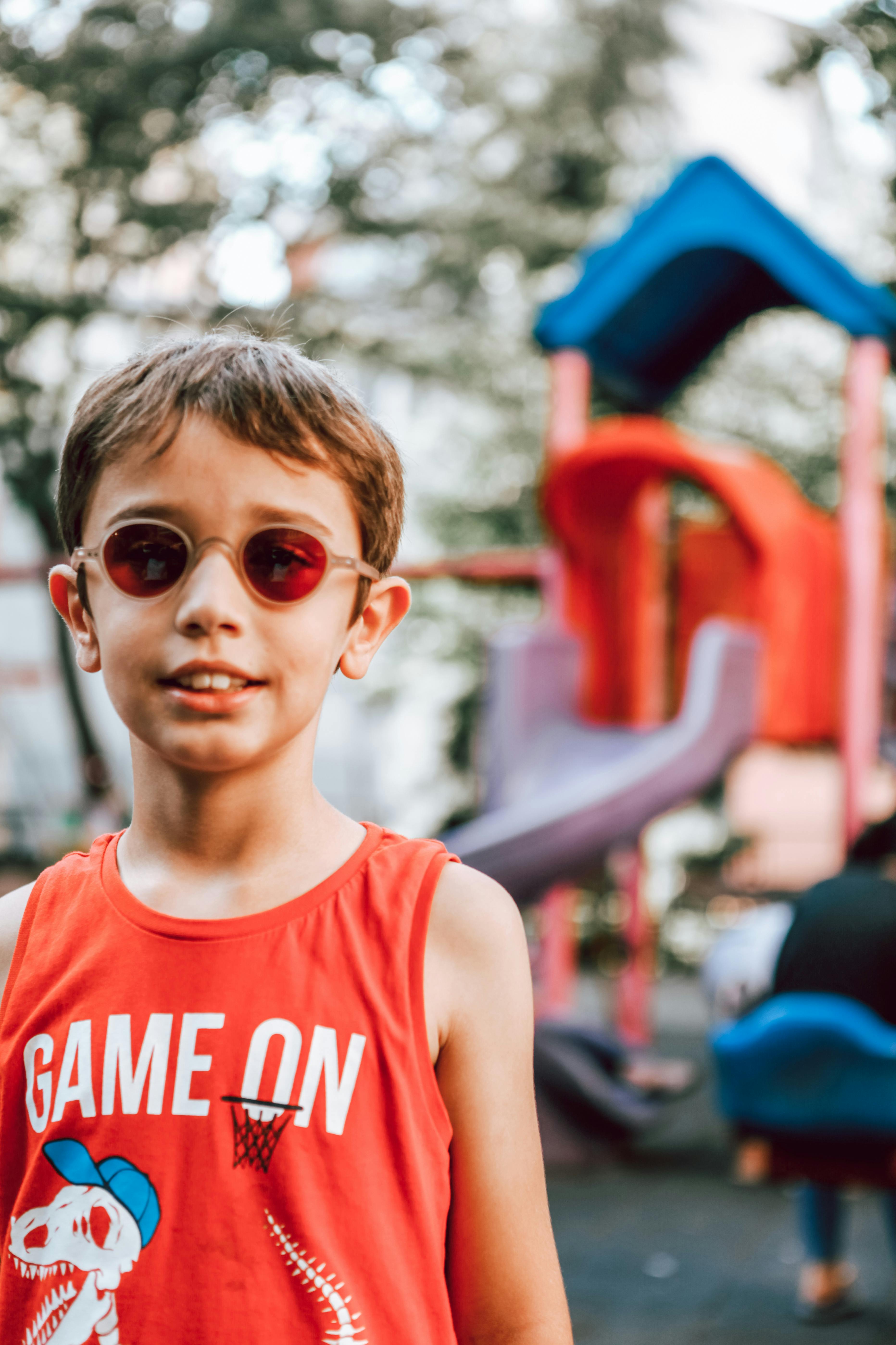 Boy Wearing Red Sunglasses · Free Stock Photo