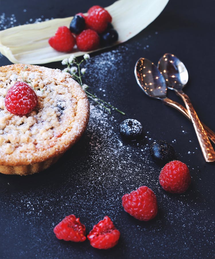 Raspberry Pie Beside Spoons