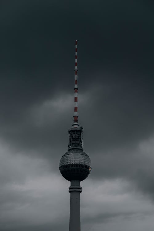 คลังภาพถ่ายฟรี ของ berliner fernsehturm, กรุงเบอร์ลิน, จุดสังเกต