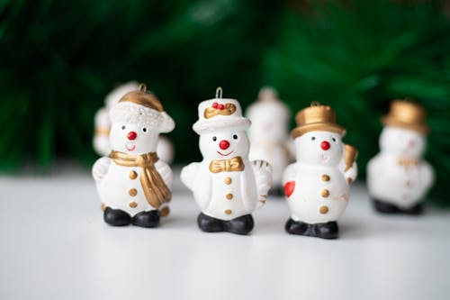 Foto profissional grátis de acessórios, boneco de neve, decorações