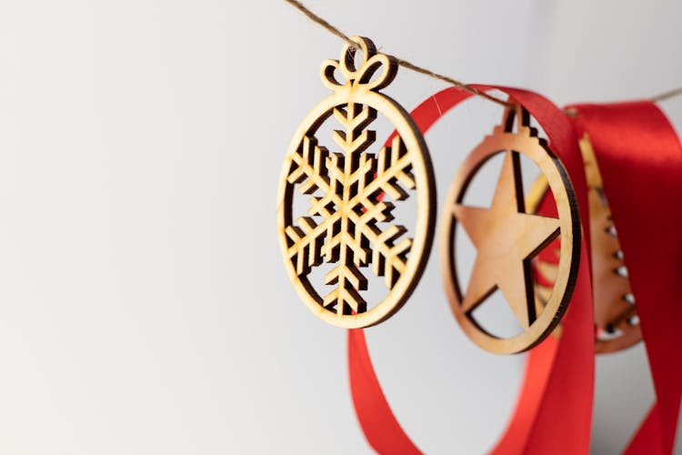 Snowflake Shape Christmas Ornament