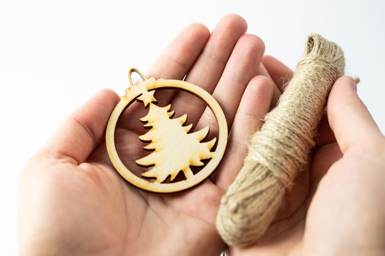 Christmas Ornament And Brown String