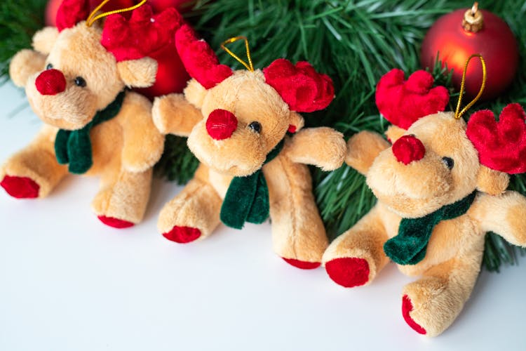 Photograph Of Christmas Stuffed Toys