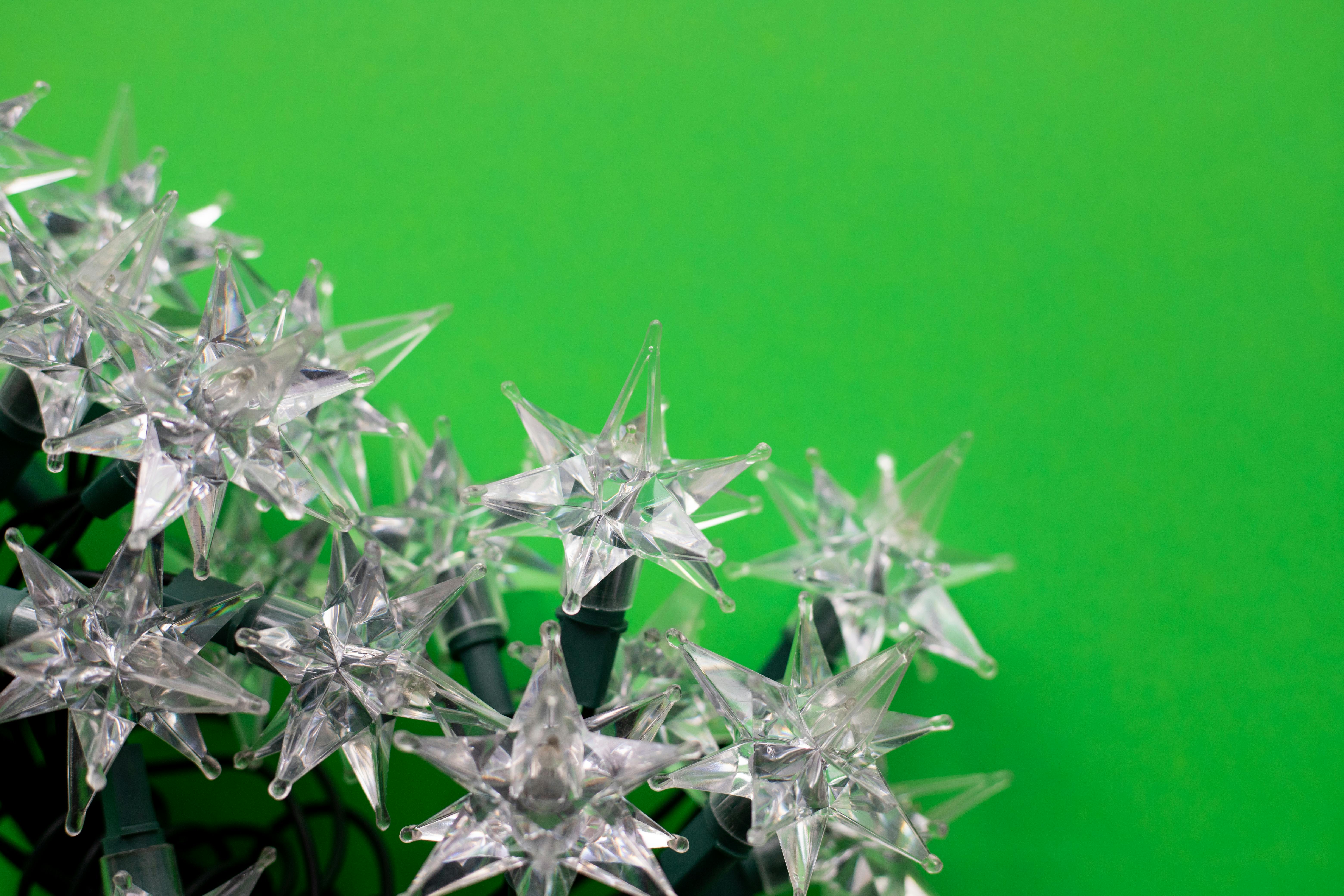 Christmas Lights on Green Surface · Free Stock Photo