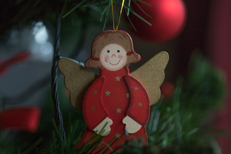 Close-up Photo Of Hanging Christmas Ornament 