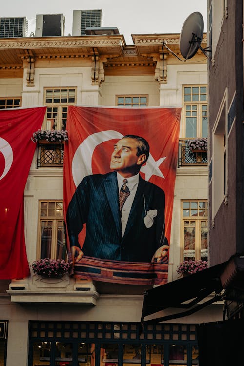 Foto profissional grátis de atatürk, bandeira, construção