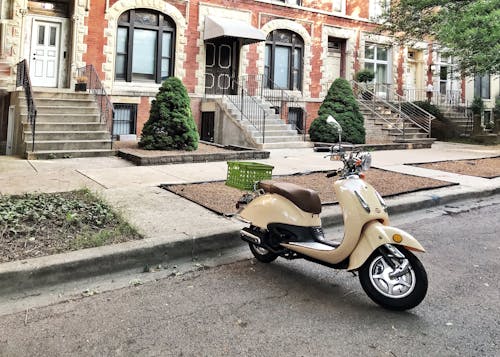 Free stock photo of moped, old town, town homes