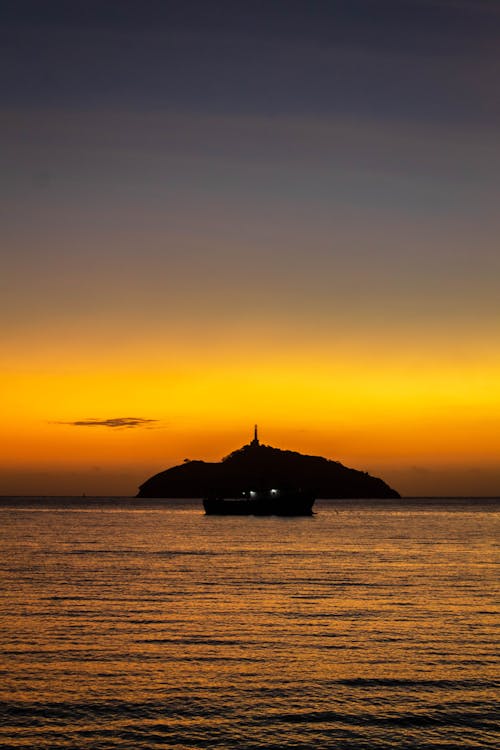 Free stock photo of boat, caribbean sea, golden hour