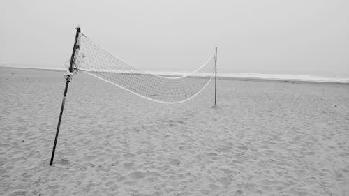 Free Lonely net on the beach Stock Photo