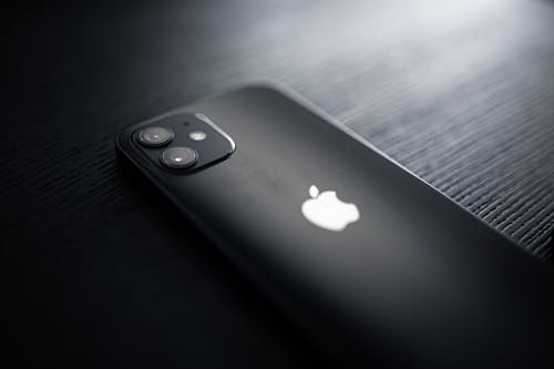 Free Black Iphone in Close Up Sot Stock Photo