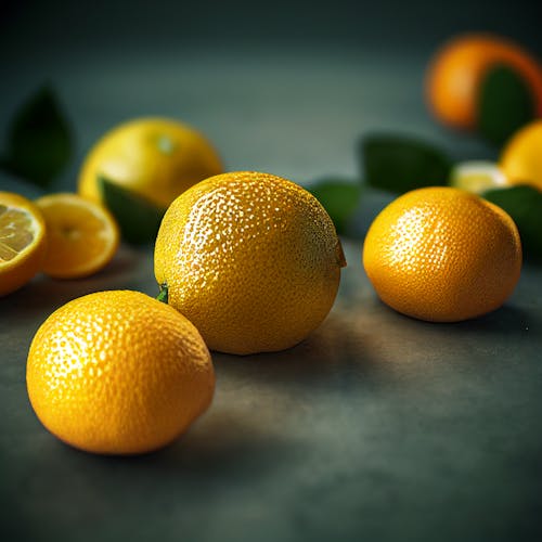 新鮮, 柑橘類水果, 灰色表面 的 免費圖庫相片