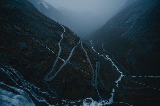 Curved Road Up the Mountain 