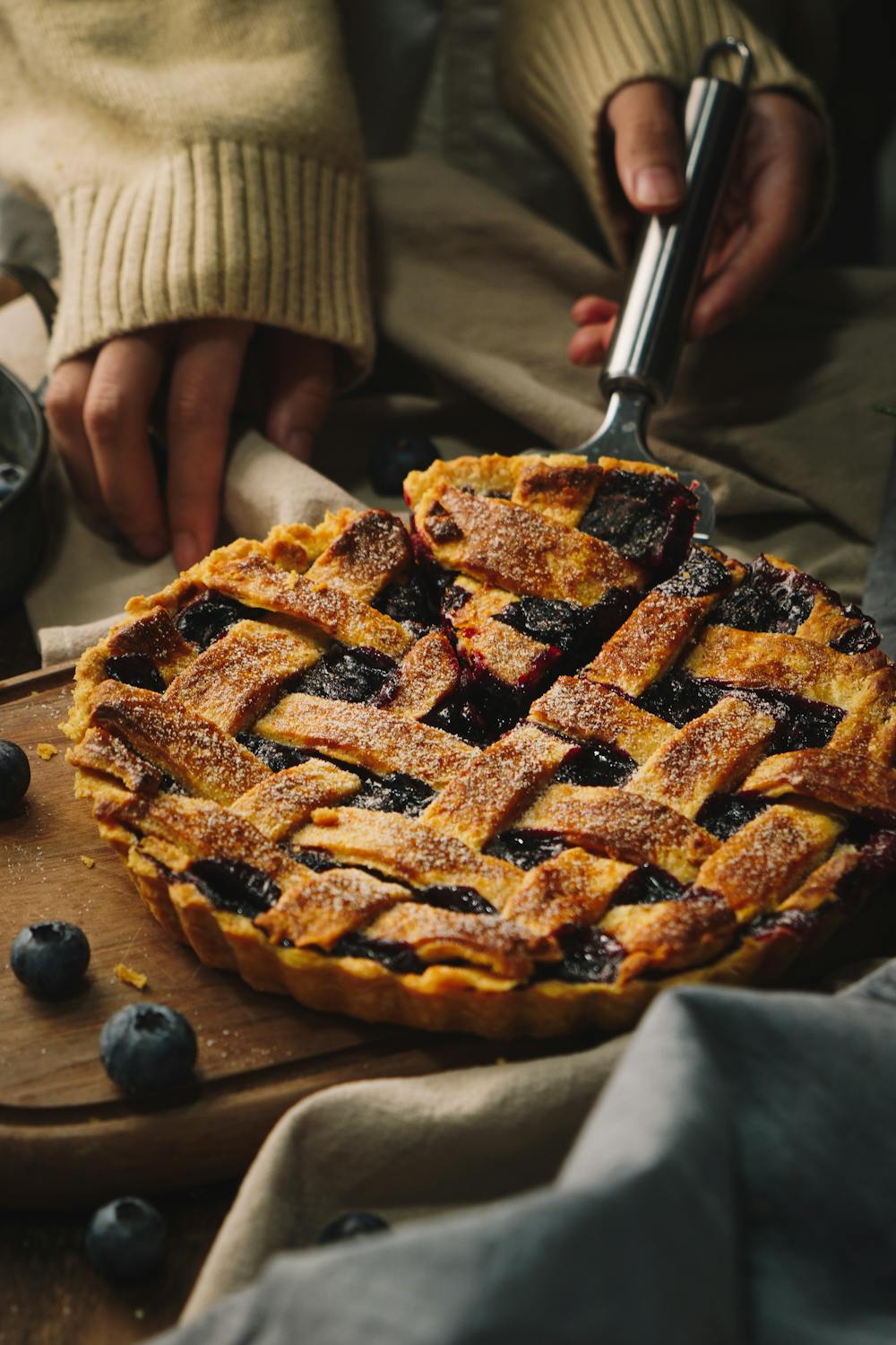 Blueberry Puff Pastry Tart
