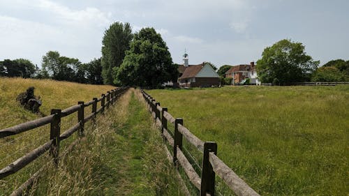围栏, 景觀, 村庄 的 免费素材图片