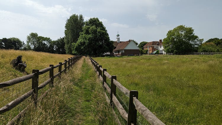 Footpath And Fences In Kent