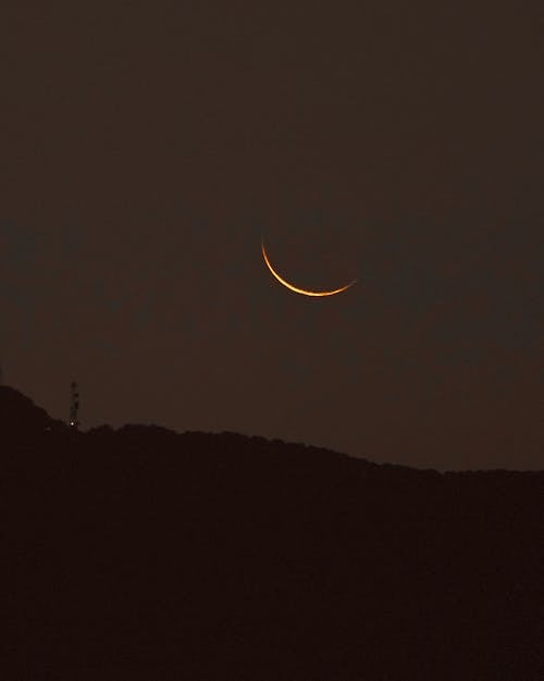 Silhouette of Field During Eclipse 