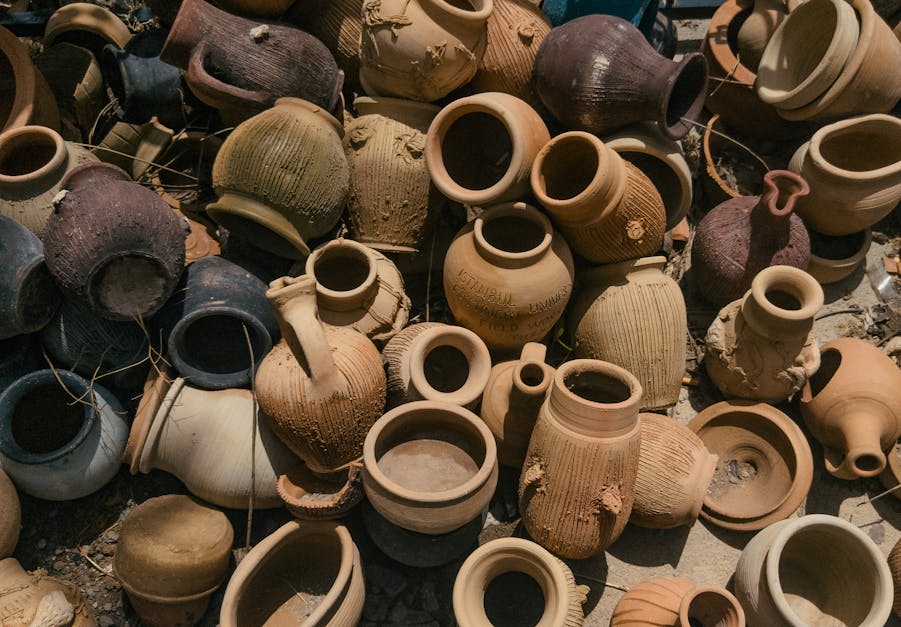 Clay Pottery Ceramics Stock Photo 608776814