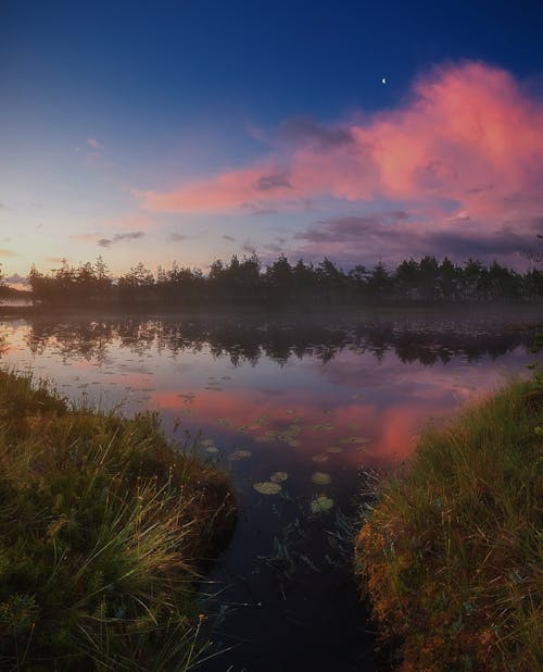 Free stock photo of beautiful nature, beautiful sunset, blue lake