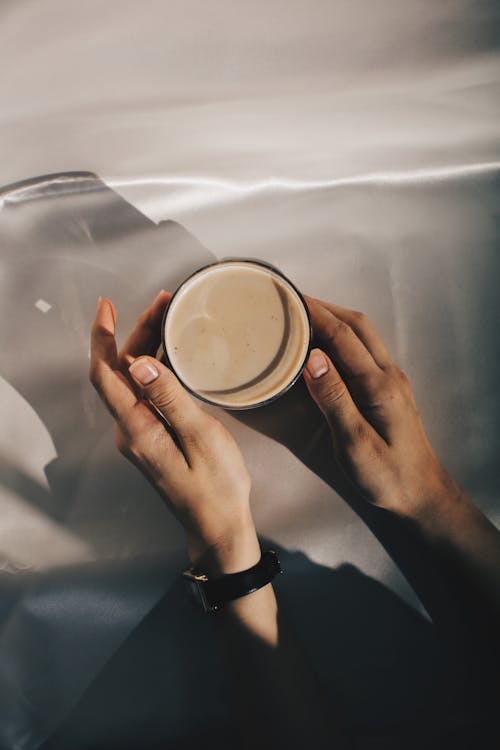 Person Holding Cup with Coffee Drink · Free Stock Photo