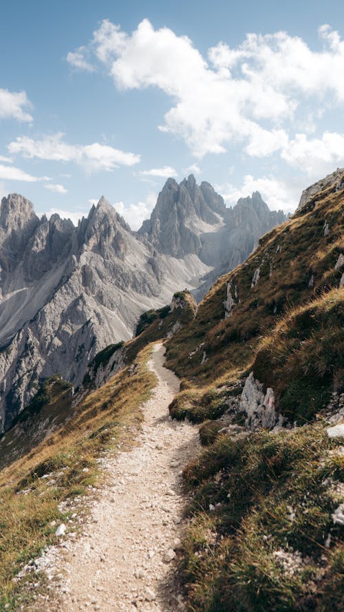 Free Footpath in Mountains Stock Photo