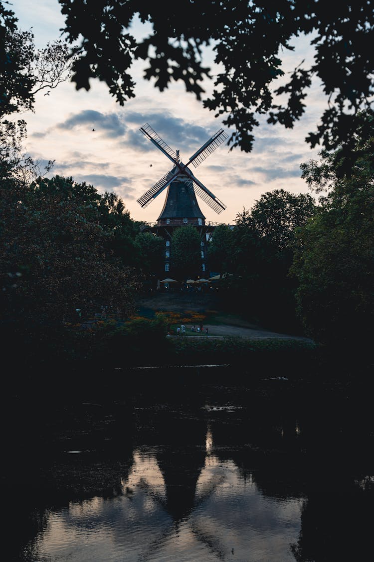 Windmill At Sunrise