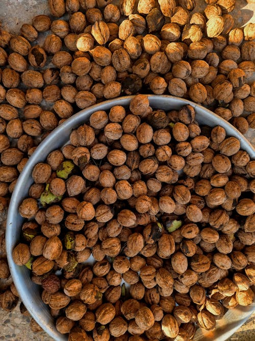 Pile of Walnuts on a Bowl