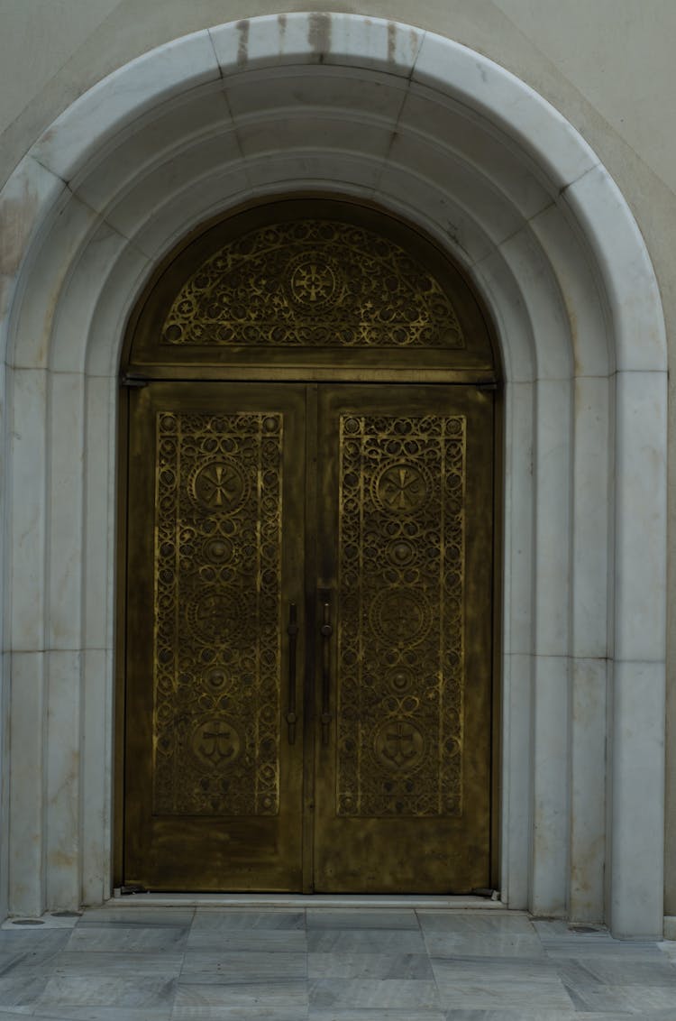 Gold Arched Door 
