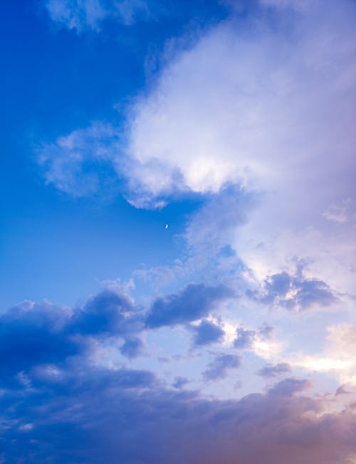 White Clouds in the Blue Sky