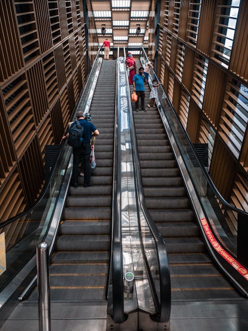 Escalator on Railway Station 