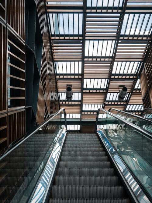 Escalator in Subway Station