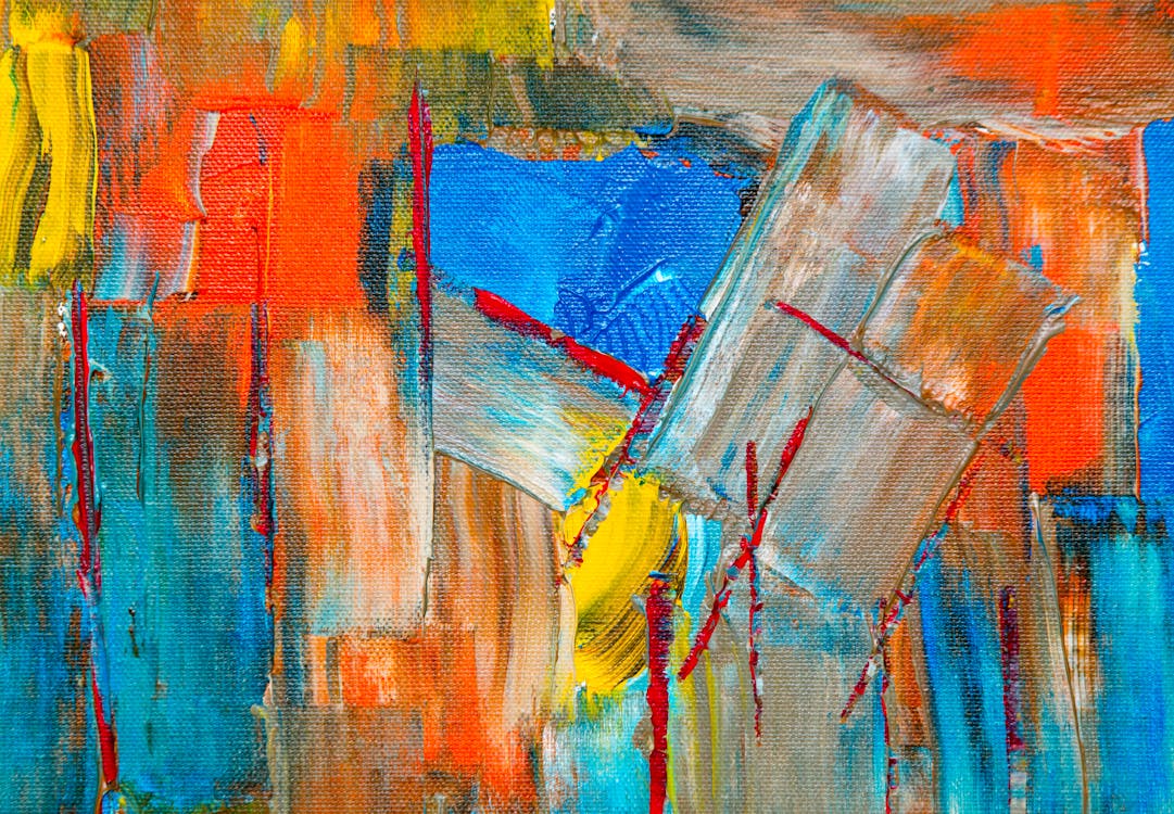 Kostenlos Rote, Orange Und Gelbe Abstrakte Malerei Stock-Foto