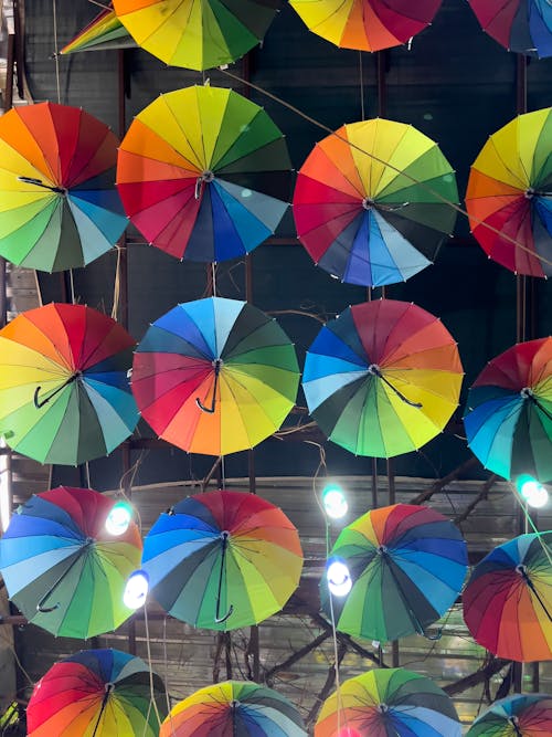 Multi-Colored Umbrellas