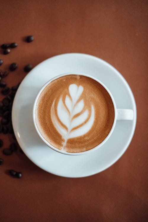 Základová fotografie zdarma na téma caffè latte, caffè latte art, detail