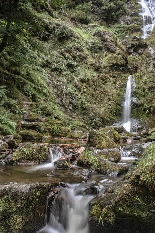 Foto stok gratis air mengalir, air terjun, aliran