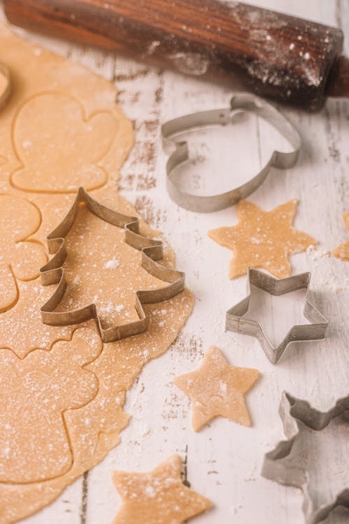 Dough Molders on a Wooden Surface