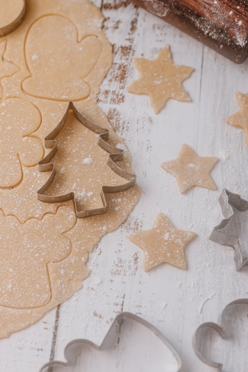 Fotobanka s bezplatnými fotkami na tému cesto, cookies, fotografia jedla