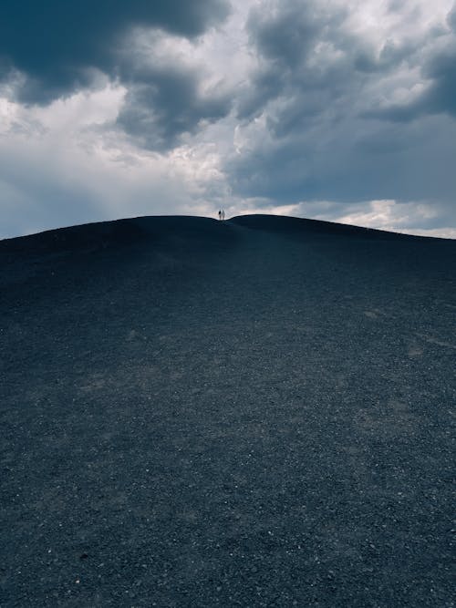 Free Couple on the Top of a Hill  Stock Photo