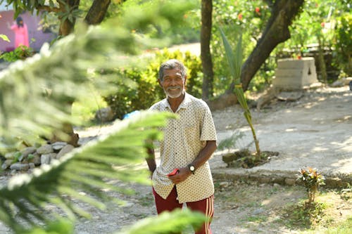 Photo of an Elderly Man with a Gray Beard