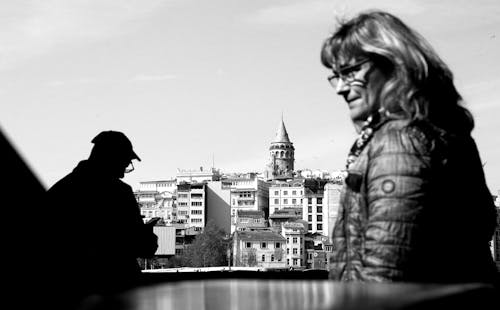  View on the Galata Tower in Istanbul, Turkey