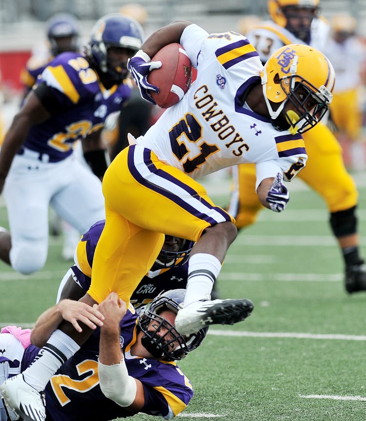 Men Playing American Football 