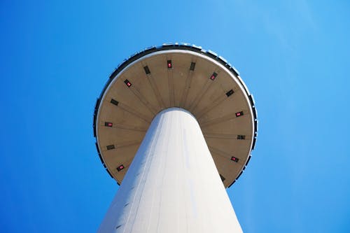 Clear, Blue Sky over Lighthouse