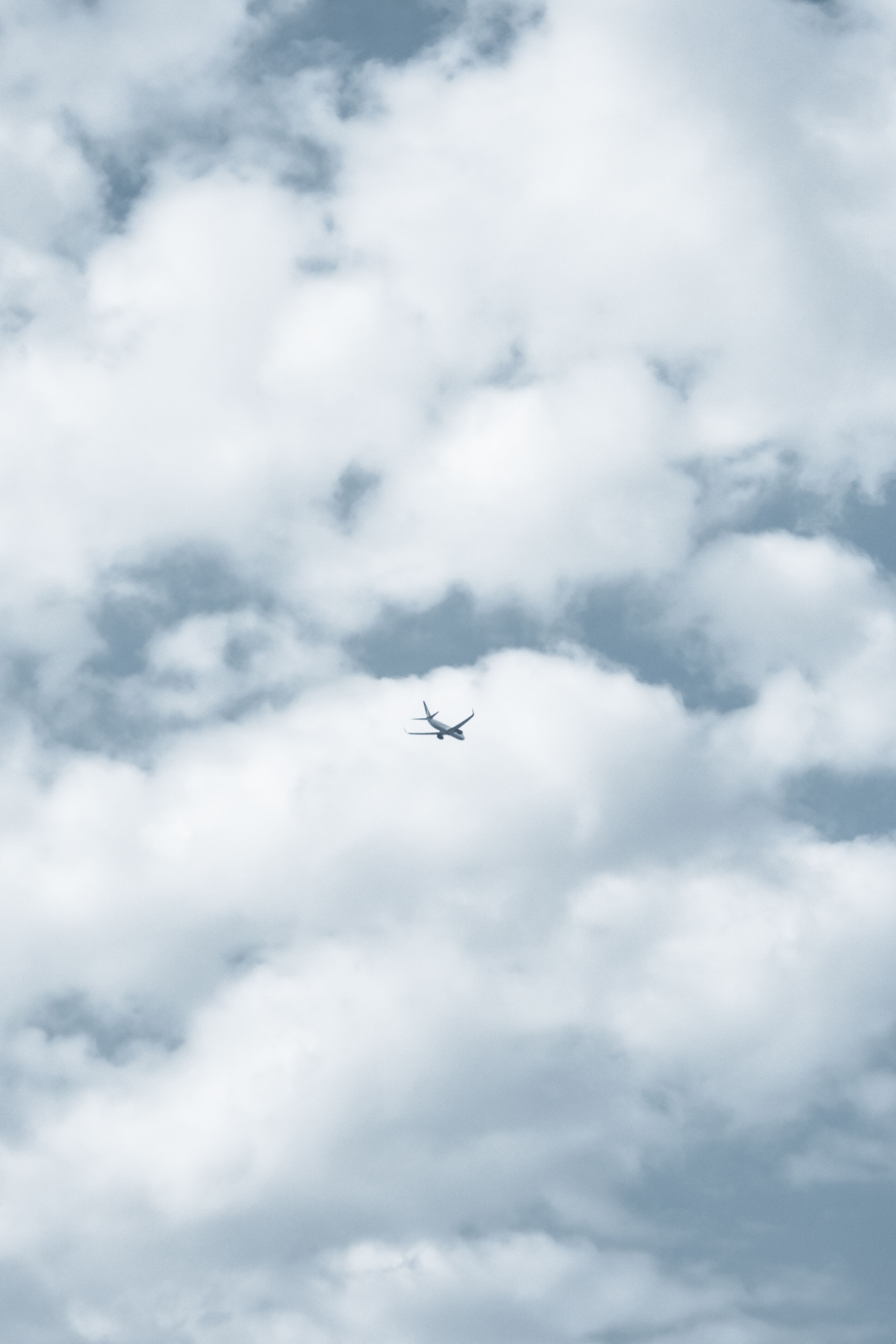 Airplane Flying in the Cloudy Sky · Free Stock Photo