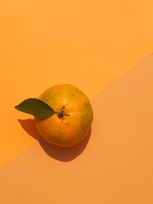 Orange Fruit on Orange Background