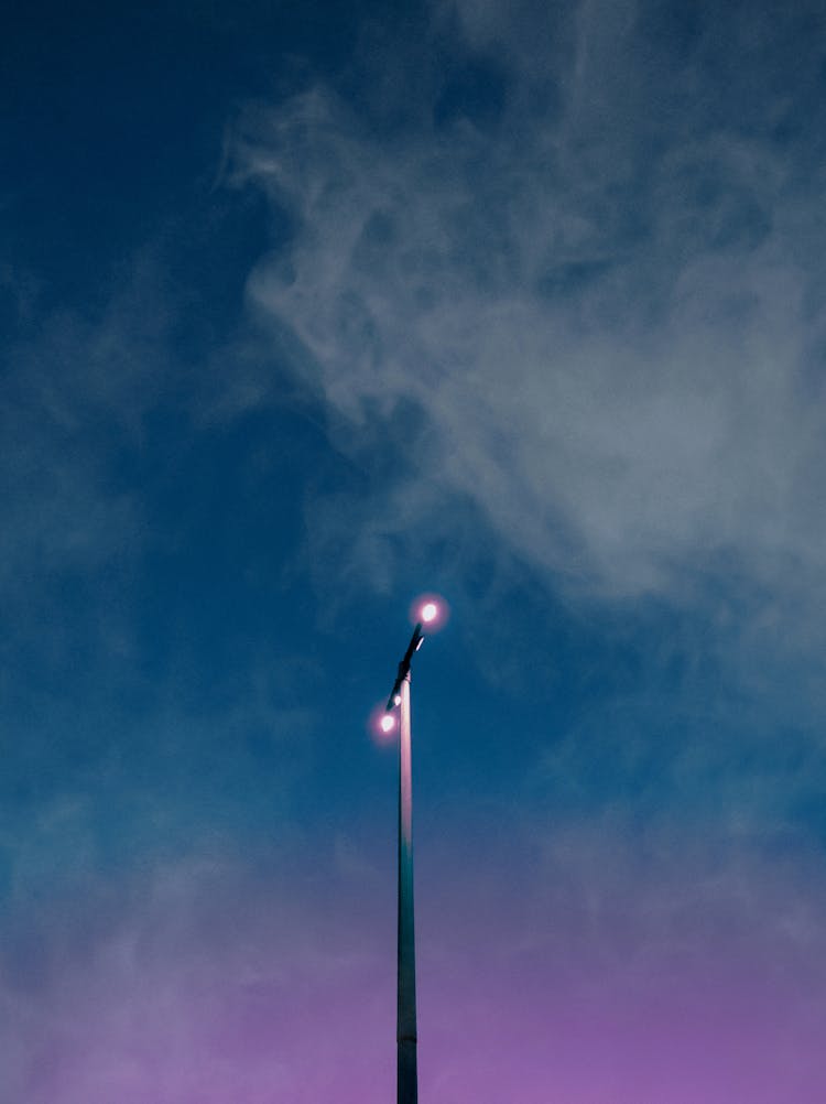 Street Light In Night Sky