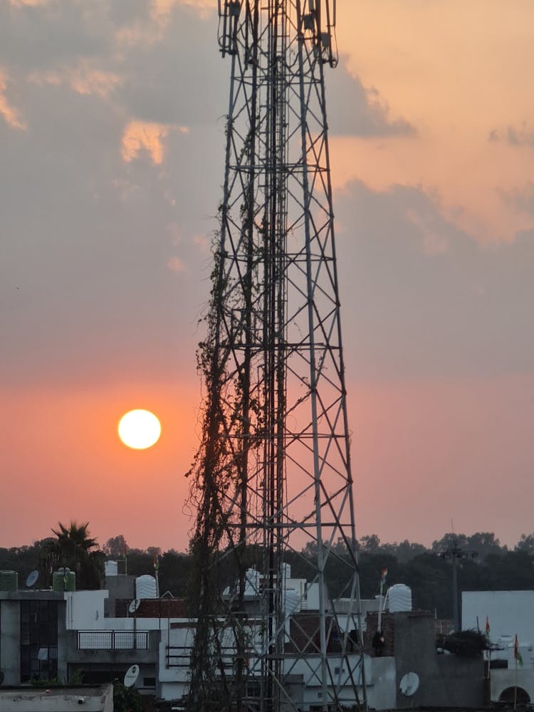 Telecom Tower During Sunset