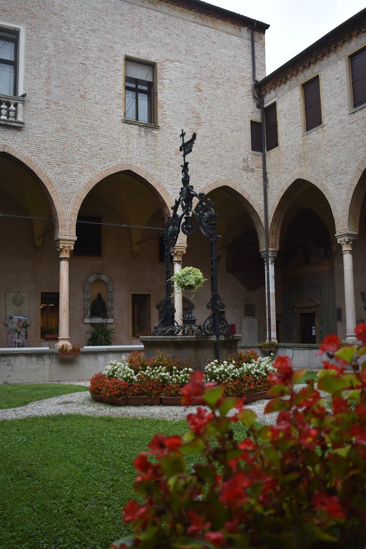 Wishing Well At A Courtyard